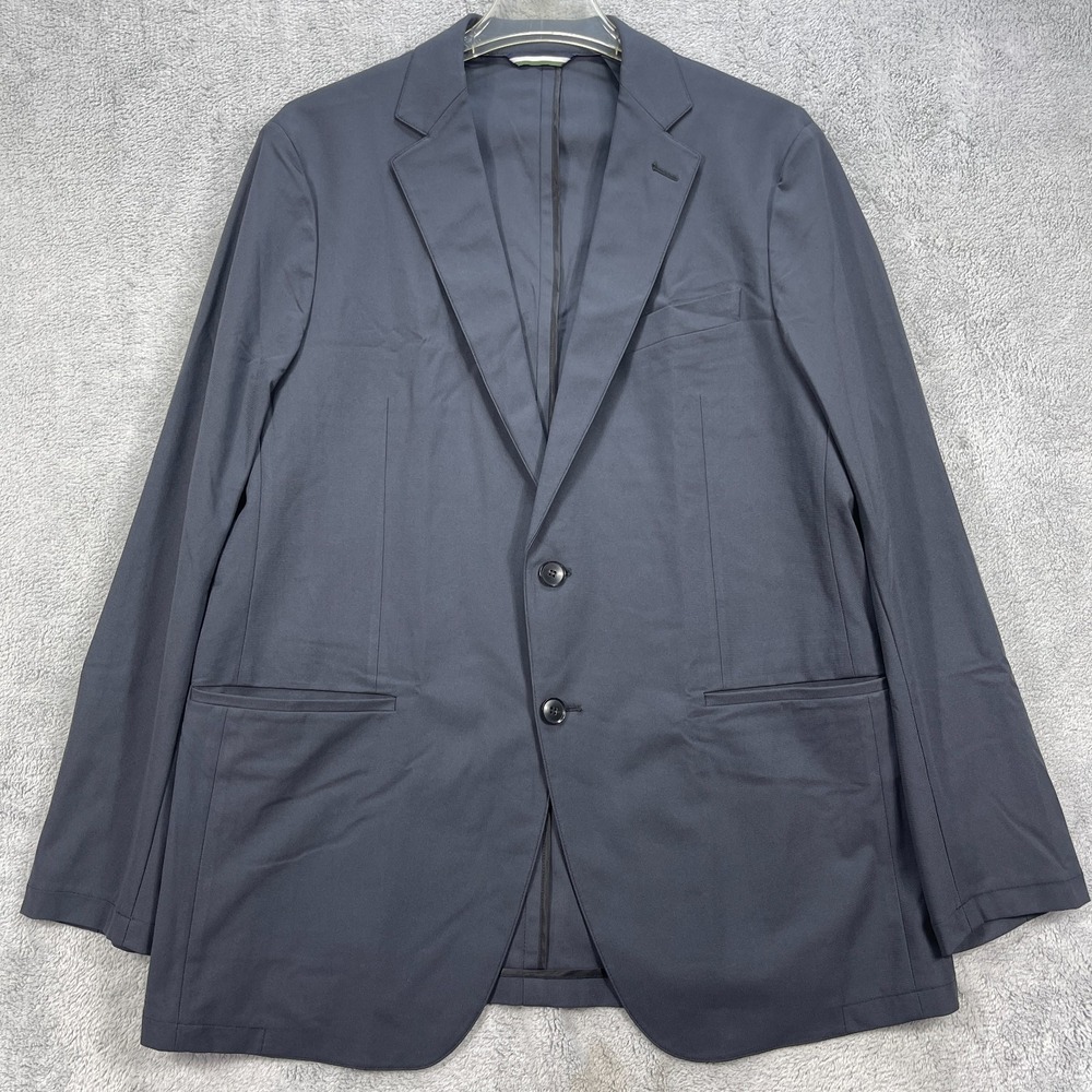 Sene Blazer Jacket Mens 42R Navy FlexTech Single Breasted Business Formal